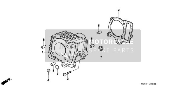 Honda C90CW 1997 Cylinder for a 1997 Honda C90CW